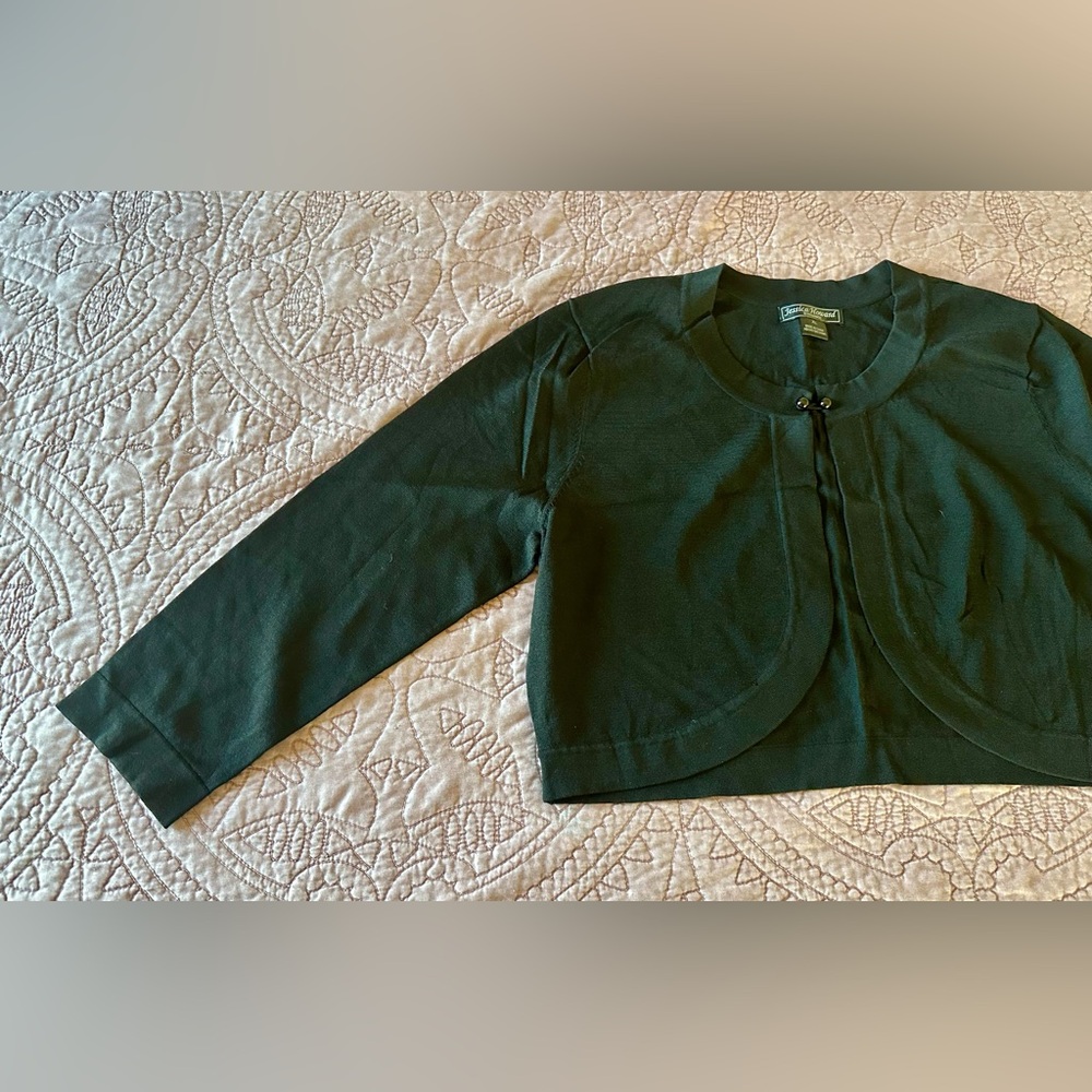 Jessica Howard black bolero shrug, XL - Picture 2 of 11